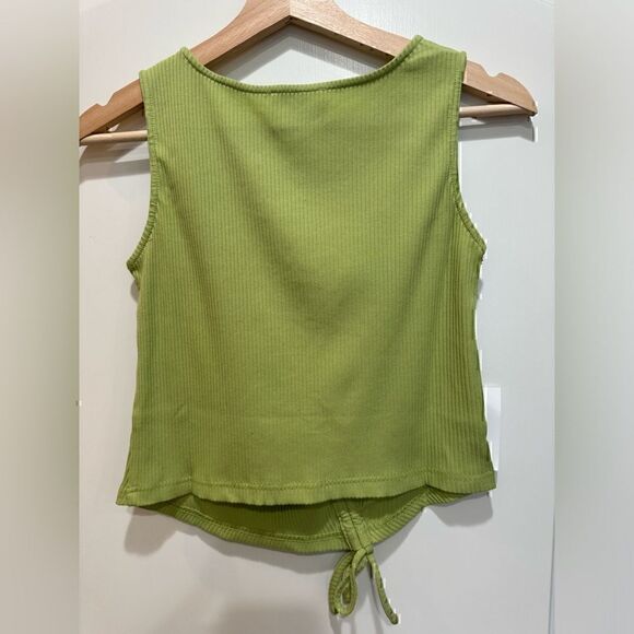 NWT Callahan ‘Leni’ Tank in Basil. Asymmetrical Front Drawstring, Size S. - Picture 5 of 10
